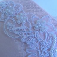 White and coloured Appliques