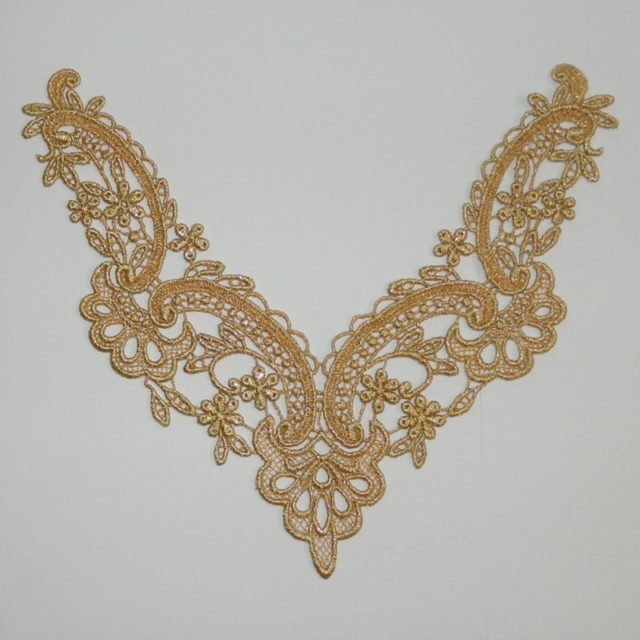 An Applique (Yoke) in Black KA153