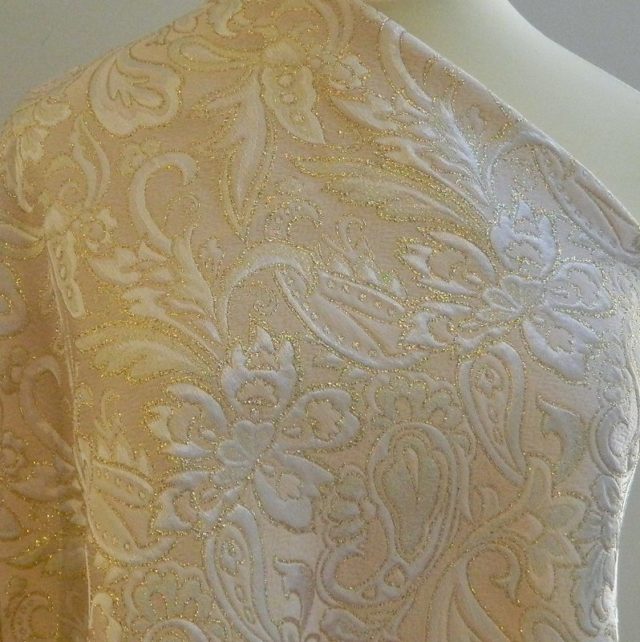 Brocade with Lurex - Salmon and Gold FA 144/5