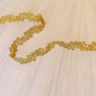 Embroidered Narrow Trim - Leaf Fronds - KAN15